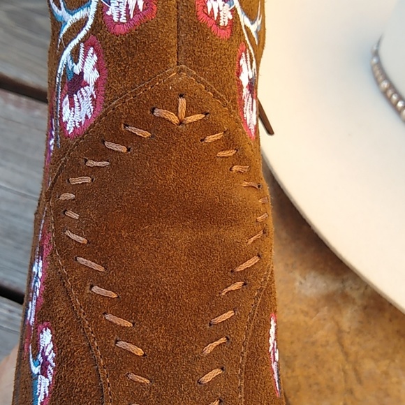 ♥️ SOLD♥️🎉Hp!🎉♥️Carlos Suede Leather Ankle Boots - Picture 5 of 8